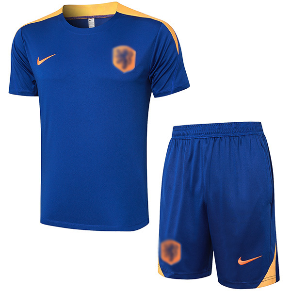 Nethland training jersey men's blue uniform soccer kit sportswear football suit tops sports shirt 2024-2025